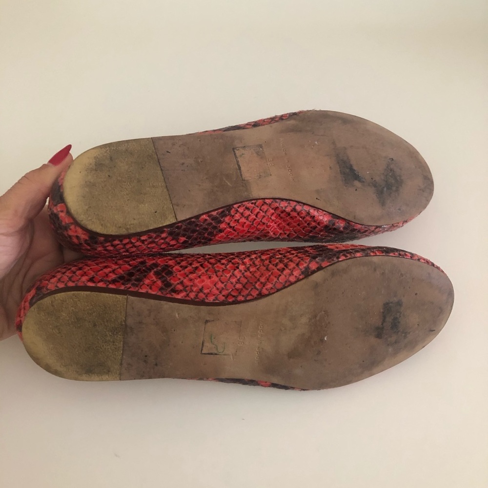 Orange Python Print Stella Mccartney Flats - image 7